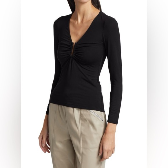 Jonathan Simkhai Madeline Hardware Top Black - Picture 9 of 15